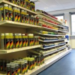 Motor Factors Car Paint Display Shelving