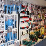 Car Parts Pegboard Display Shelving