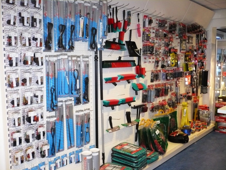 Car Parts Pegboard Display Shelving