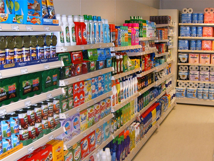 Retail Shelving in Convenience Store