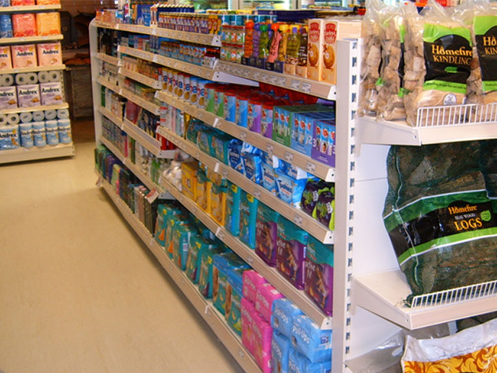 Shop Shelving in Convenience Store