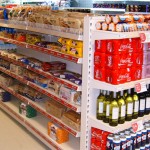 Gondola Shelving in Convenience Store