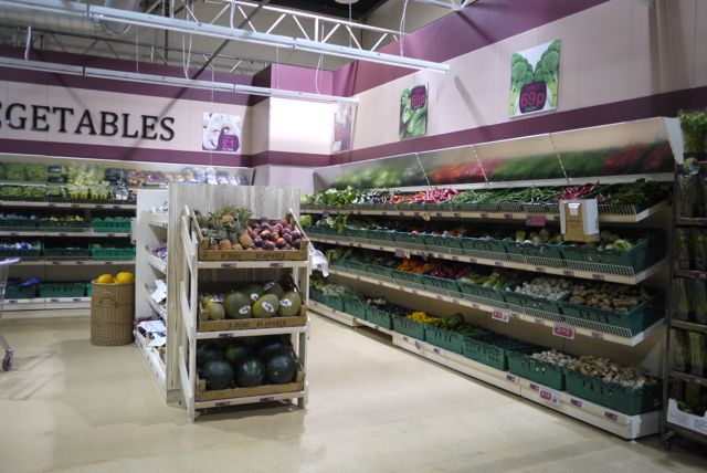 Fruit and Veg Display Shelving