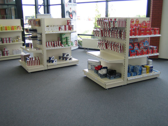 Office Supplies Store Gondola Shelving