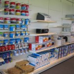 Office Supplies Store Wall Shelving