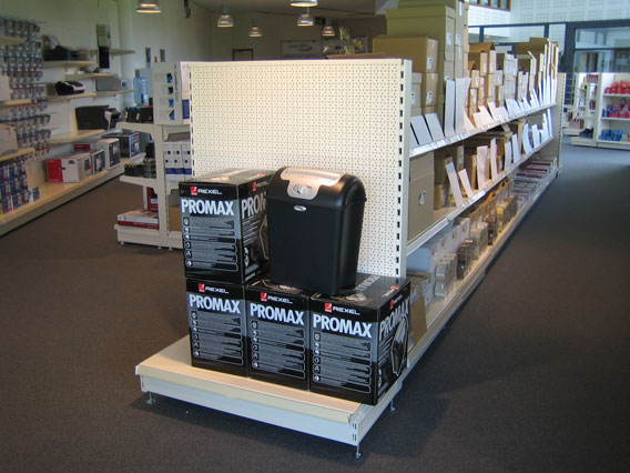 Office Supplies Store Gondola Shelving