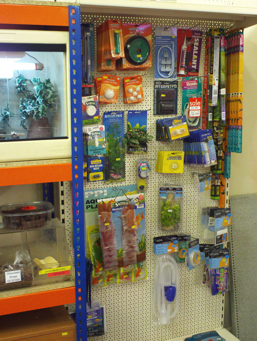 Pet Shop Pegboard and Racking