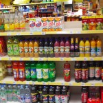 Gondola Shelving in Petrol station shop