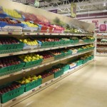 Gondola Shelving in Supermarket