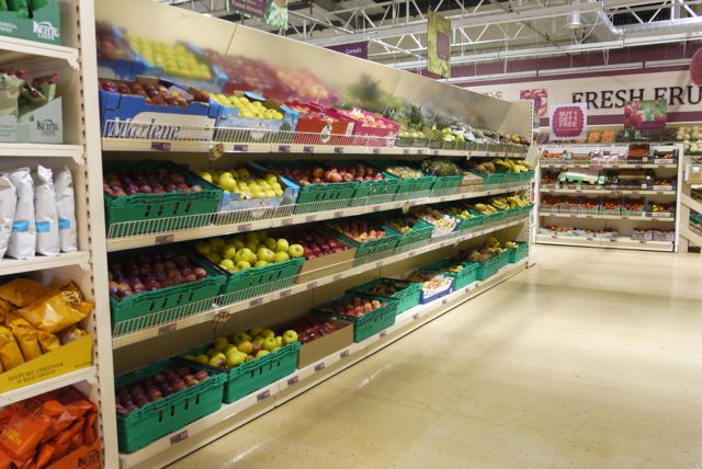 Gondola Shelving in Supermarket