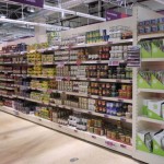 Gondola Shelving in Supermarket