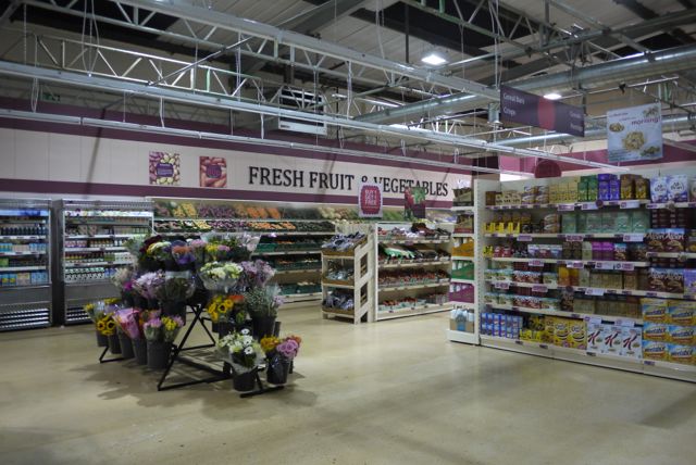 Supermarket Shelving in Store