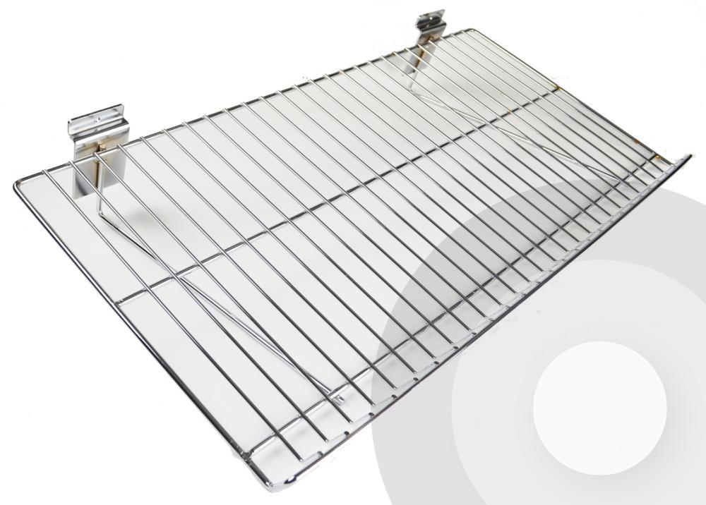 Slatwall Flat Shelf With Lip, wire slatwall shelf