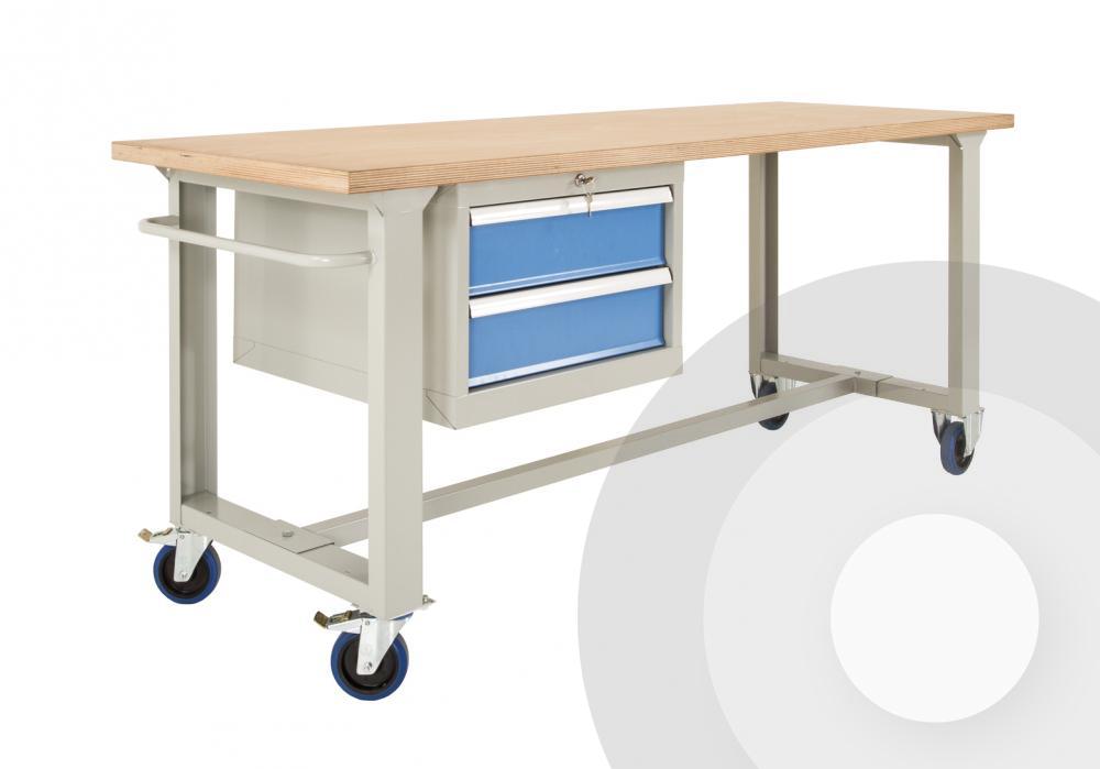 Mobile Workbench with Wheels Shelving Megastore