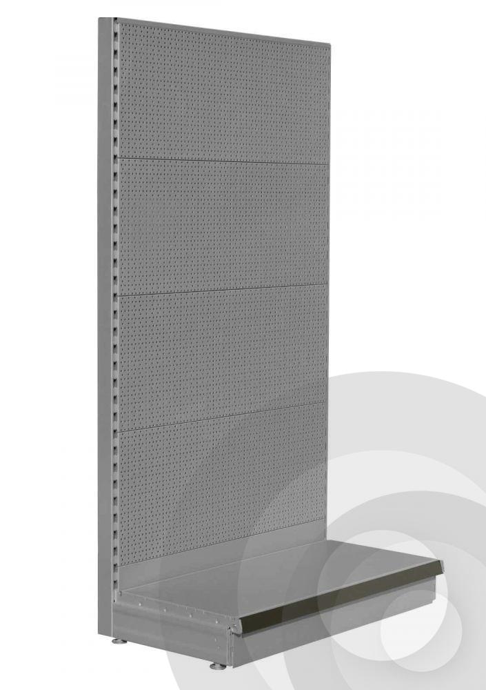 Clearance Silver Wall Pegboard Units 5m Run
