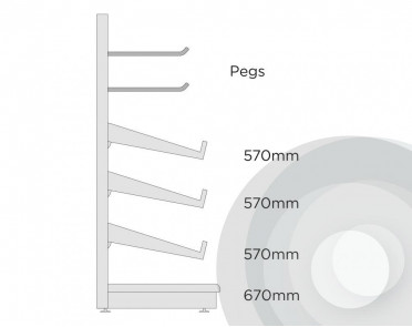 Extra Deep Stationery Shelving