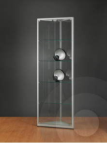 Corner Display Cabinet with Glass Top