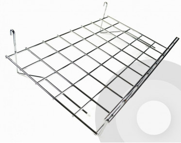slanting shelf for grid system