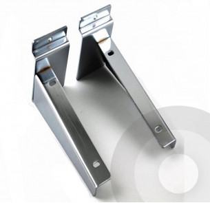 pair of slatwall wood shelf brackets