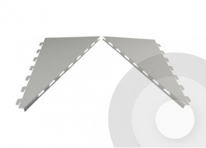 sloping holder - end canopy brackets for shop shelving