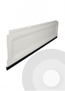 shop shelving plinth with rubber strip