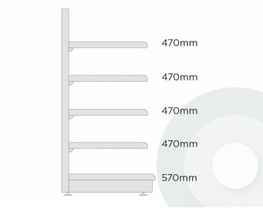 Deep Internal Corner Shelving Unit 90 Degree