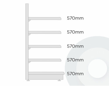 Deep Maximum Display Wall Shelving