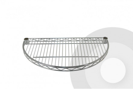 Chrome Wire Half Moon Shelf