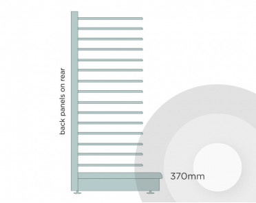 Shallow Promo Slatwall Unit Silver (RAL9006)