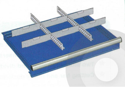 Steel Drawer Cabinet Divider System