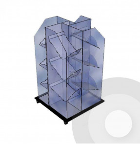 four way newspaper stand