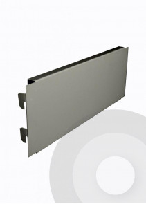Internal Corner Shelf 90 Degrees Plinth Silver (RAL9006)