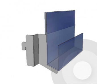 1 tier petg greeting card shelf