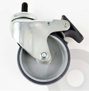 shop shelving braked wheel / castor