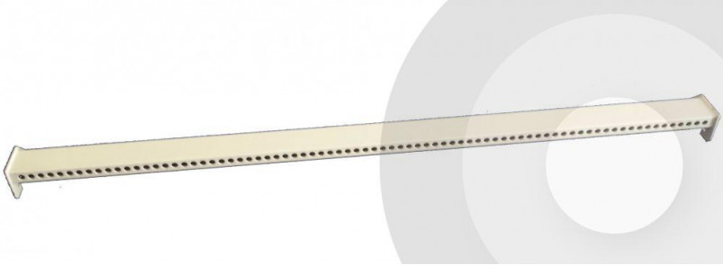 Perforated Rear Support Bar Silver (RAL9006)