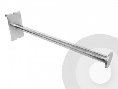 Straight arm with disc end for grid panels