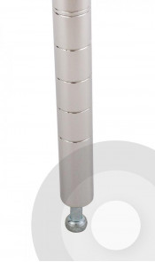 Metal foot leveller for ESD chrome wire shelving