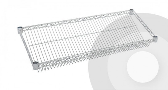 Sloping Chrome Wire Shelf