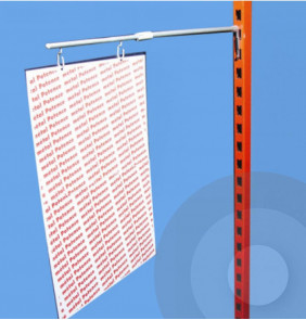 Shelving Aisle Telescopic Sign Holder - 10 Pack