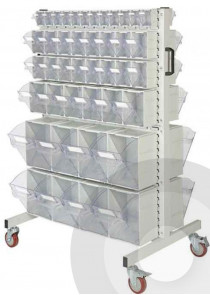 Tilt Bin Louvre Trolley KIT A