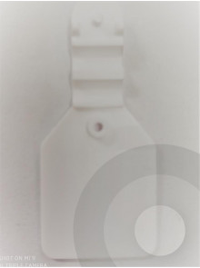 White pricing flap for euro pegboard hooks