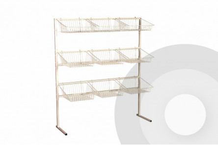 R1623 9 Basket Display Stand