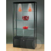 Black  Display Cabinet with Cupboard