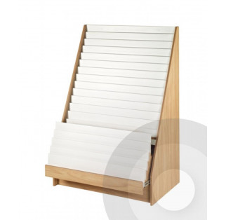 18 Tier Greeting Card Display Rack with Hidden Drawer - H Range