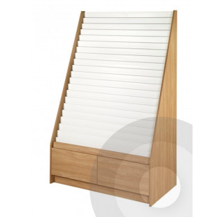 21 Tier Greeting Card Rack with Drawers - H Range