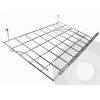 flat shelf with lip for grid panel system