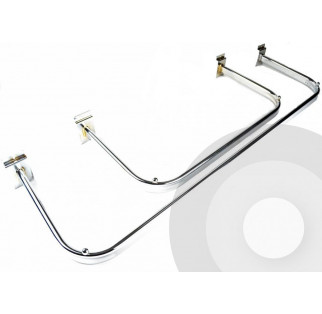 Slatwall D-Rail Oval tube (Box of 10)