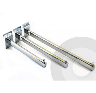 Slatwall Straight Arm Oval Tube (Box of 25)
