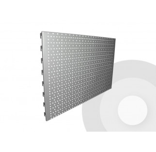 Perforated Pegboard Back Panel Silver  (RAL9006)