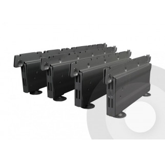 Shelving Base Feet Silver (RAL9006)